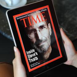 Inside Steve Jobs' trusts:Time magazine cover.